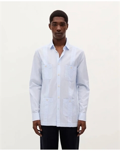 Мужская хлопковая рубашка классического кроя, светло-голубой Scalpers