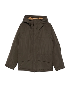 Стеганая куртка с капюшоном, зеленый Aspesi