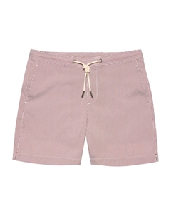 Плавки-шорты Bulldog с завязками на шнурке из сирсакера, красный Orlebar brown