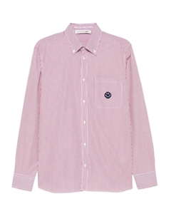 Полосатая рубашка со смайликом, красный Joshua sanders