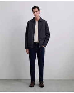 Мужские джинсы классического кроя с пуговицей и молнией, темно-синий Scalpers