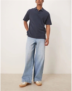 Супер мешковатые джинсы светло-голубого цвета Asos design