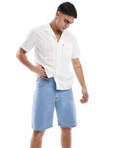 Рубашка Standard Campneck с короткими рукавами, в полоску, белого цвета Levi's®