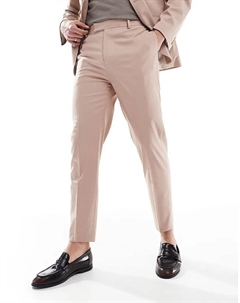 Зауженные брюки пыльно-розового цвета Asos design