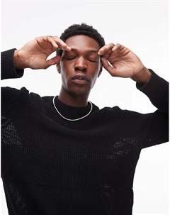 Черный свитер с логотипом Tommy jeans