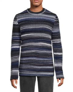 Свитер Rick Striped из смеси натуральной шерсти, цвет Night Brax