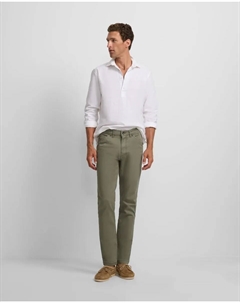 Мужские спортивные брюки пять карманов повседневные зеленые, зеленый Silbon