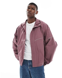 Спортивная куртка свободного кроя лилового цвета Asos design