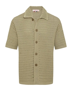 Рубашка Thomas из текстурированной трикотажной ткани с короткими рукавами, нейтральный Orlebar brown