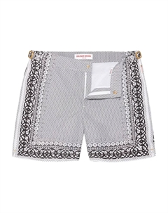 Плавки с рисунком Bull Dog, белый Orlebar brown