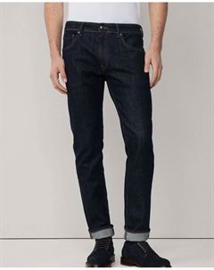 Мужские джинсы селвидж с ринсовой отделкой, зауженные, синий Hackett