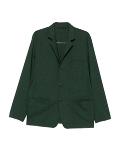 Блейзер с заостренными лацканами и накладными карманами, зеленый Paul smith