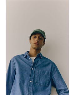 Джинсовая рубашка обычного кроя, синий H&m