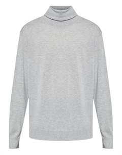 Кашемировый свитер с высоким воротом, серый Eleventy