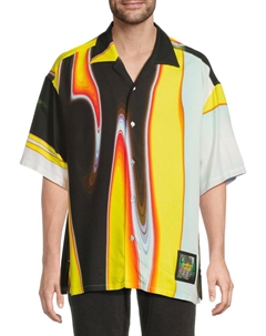 Рубашка с абстрактным принтом, черный мульти Ambush