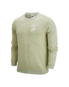 Худи Men's Nsw Logo Printing Round Neck Pullover Sports Light Olive Green DV7381-371 Nike