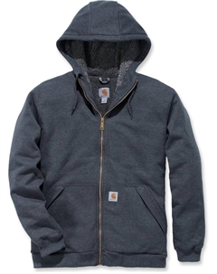 Толстовка Sherpa-Lined Midweight Full-Zip Sweatshirt, темно-серый Carhartt