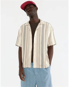 Рубашка в деревенском стиле в полоску Pull & bear