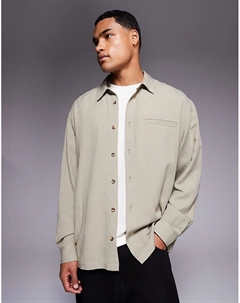 Свободная рубашка цвета шалфея Asos design