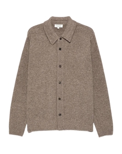 Кардиган с воротником поло, коричневый Frame