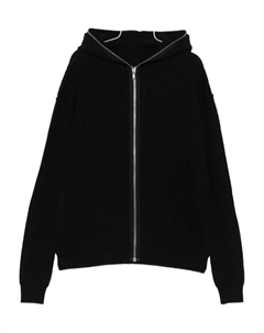 Толстовка с капюшоном на молнии, черный Rick owens