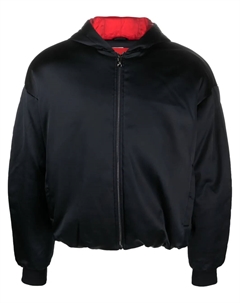 Бомбер с капюшоном, черный Ferrari