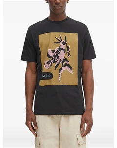 Футболка с графическим принтом, черный Paul smith