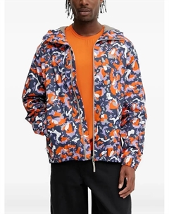 Куртка с капюшоном и камуфляжным принтом, фиолетовый Helly hansen