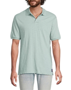 Рубашка-поло из хлопкового трикотажа, светло-синий Scotch&soda