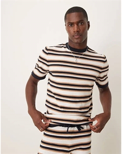 Комплект из трикотажной футболки в полоску от Asos design