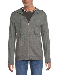 Кашемировый кардиган с капюшоном Clasp Spi Cash, серый Zadig&voltaire