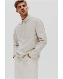 Оксфордская рубашка стандартного кроя, серый H&m