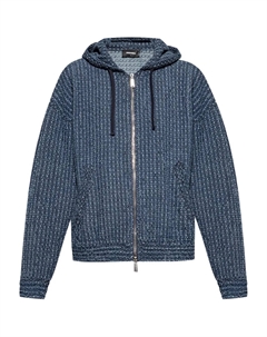 Куртка с капюшоном на молнии, синий Dsquared2
