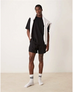 Свободный пижамный комплект черного цвета Asos design