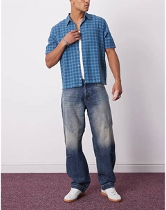 Джинсы свободного кроя с заниженной талией и вытачками, цвет стираный синий Weekday