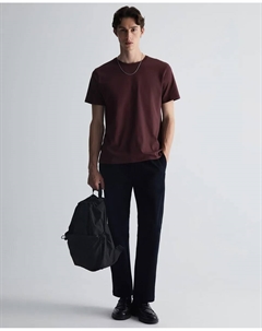 Однотонная футболка, бордовый Сфера