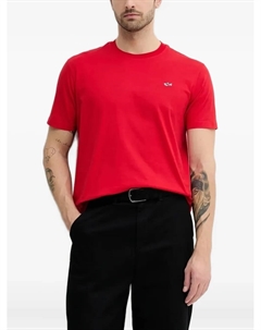 Футболка с круглым вырезом и нашивкой-логотипом, красный Paul & shark