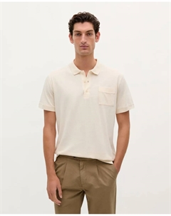 Мужская футболка из хлопка с коротким рукавом, кремовый Scalpers