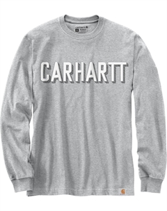 Лонгслив Workwear Logo Longsleeve Shirt, светло-серый Carhartt