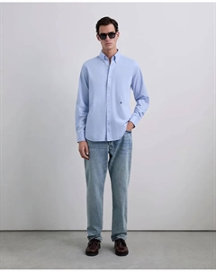 Мужская хлопковая рубашка классического кроя, светло-голубой Scalpers