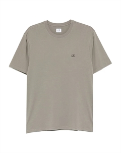 Хлопковая футболка с логотипом, серый C.p. company