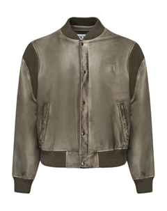 Куртка-бомбер с тисненым логотипом, зеленый Loewe