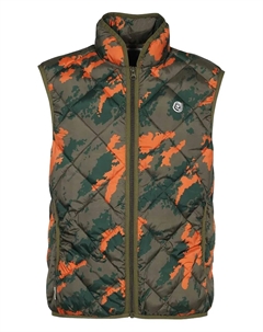 Стеганый камуфляжный жилет, зеленый Billionaire boys club