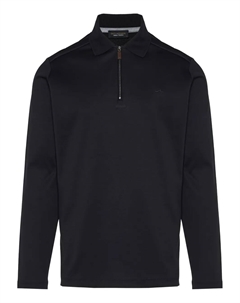Рубашка-поло с длинными рукавами и застежкой-молнией, черный Paul & shark