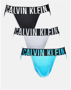 Комплект из 3 спортивных штанов Intense Power серого/черного/синего цветов Calvin klein