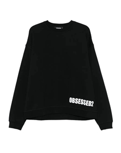 Толстовка с логотипом Obsessed2, черный Dsquared2