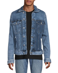 Джинсовая куртка с нашивкой-логотипом, цвет Stone Zadig&voltaire