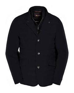 Стеганой жакет на пуговицах, синий Moorer