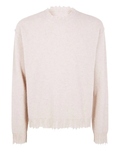 Кашемировый свитер с бахромой, нейтральный Uma wang