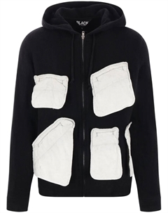 Худи с карманом, черный Black comme des garçons